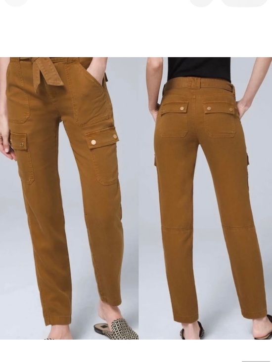 White House Black Market Pants - White House Black Market straight ankle Pret cargo pants sz 14